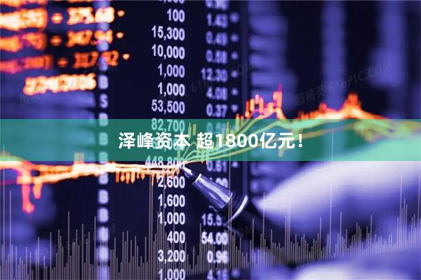泽峰资本 超1800亿元！